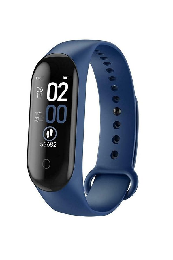 Navy Doctor in Uniform Fitness Bracelet, 0,96" inčni zaslon, Bluetooth 4.2, srčni utrip, krvni tlak, temperatura, kisik, spremljanje kakovosti spanja